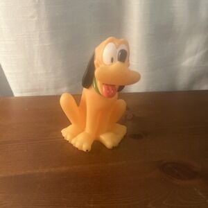 Disney Pluto 5" Hard‎ Rubber Bath Figure Toy